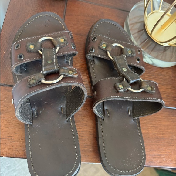 Leather Earth Sandals - Picture 3 of 4
